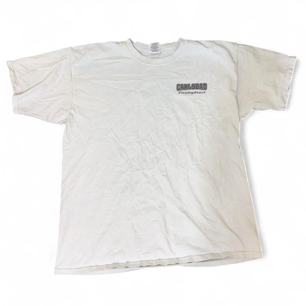 Carlsbad Firefighters Local‎ 3730 Graphic T-Shirt, White, Size XL